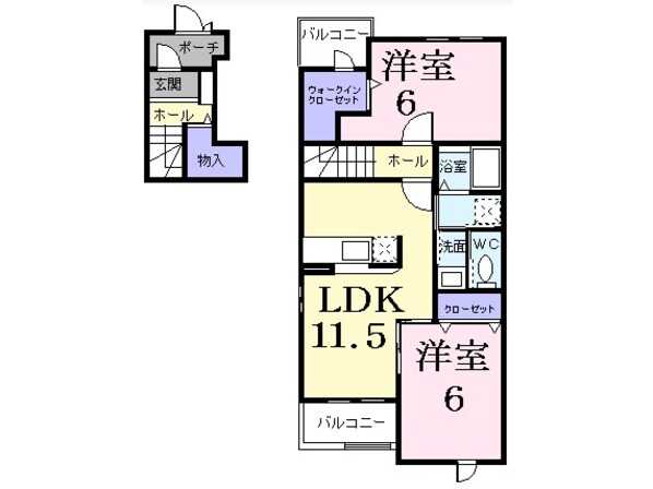 ファインロイテⅢの物件間取画像